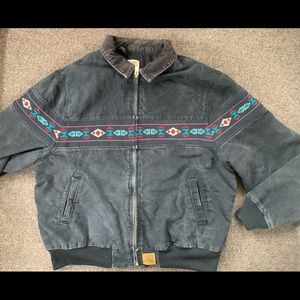 90s Aztec Carhartt Santa Fe Bomber